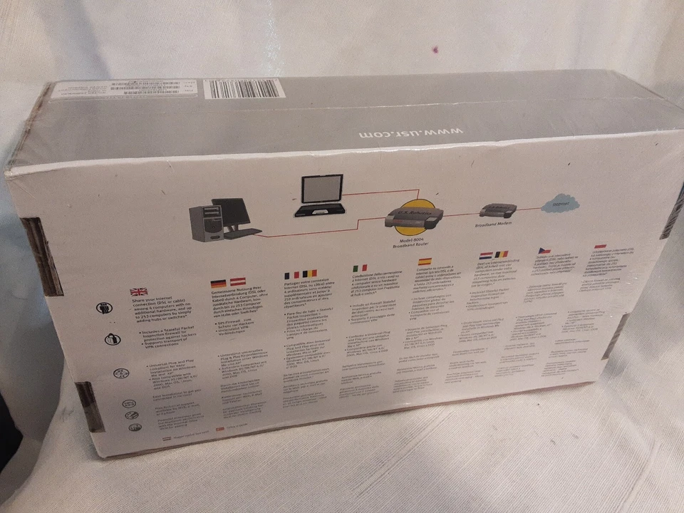 US Robotics High Speed Internet Sharing Broadband Router Model 8004.ref:CD_18 - Image 3 of 4