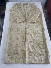 Usbekisch Vintage CHAPAN Handarbeit Stickerei Suzani Mantel, Morgenmantel, Kaftan, Kimono (C)