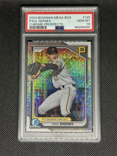2024 Bowman Mega Box Paul Skenes Chrome Prospects #125 Rookie Card PSA 10