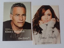 Autogrammkarte von Simone Thomalla und Klaus J. Behrendt