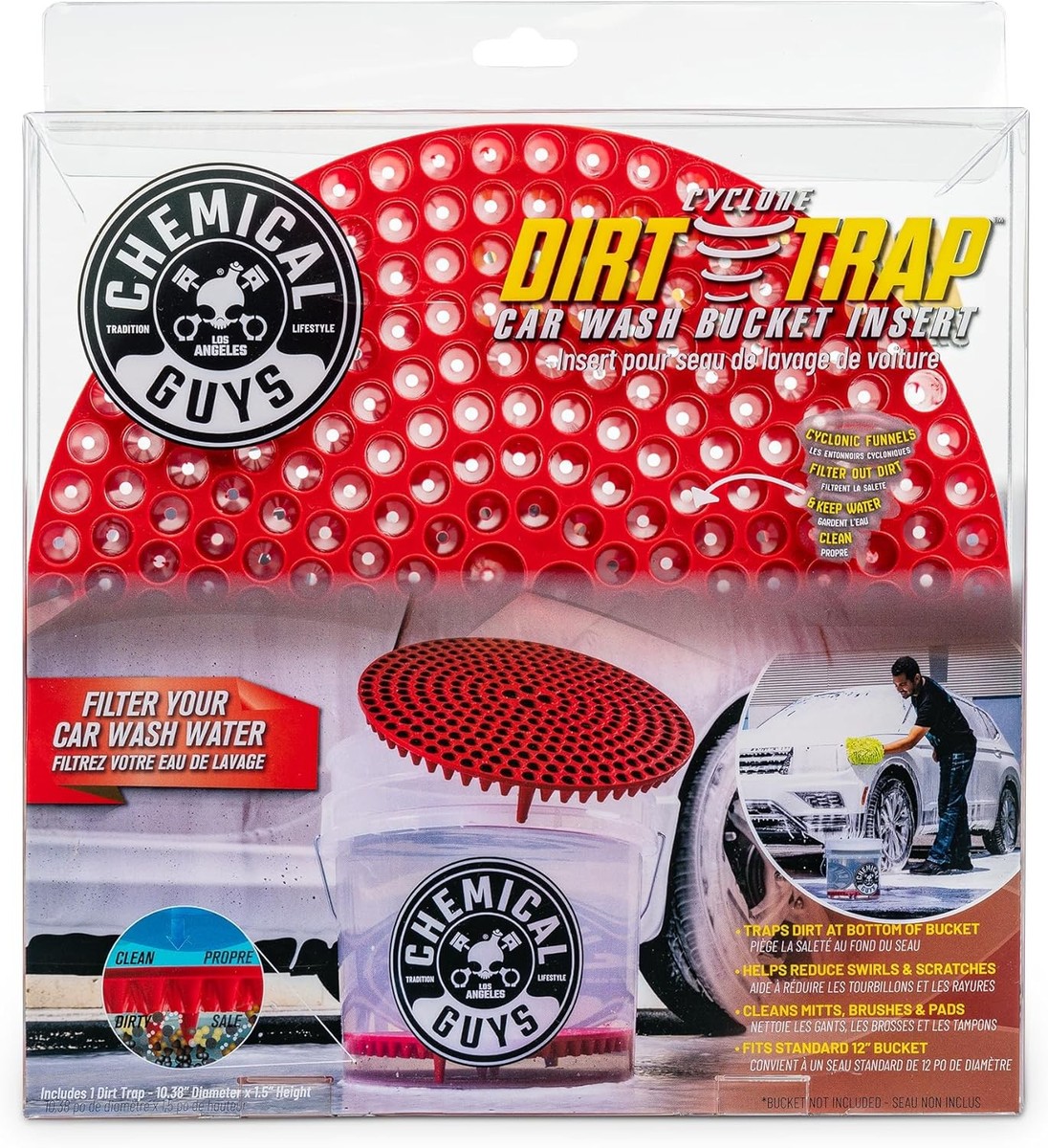 Chemical Guys DIRTTRAP02 - Cyclone Dirt Trap Car Wash Bucket