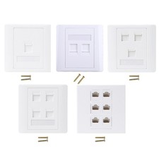 86 Type Computer Socket Panel CAT5E Module RJ45 Cable Interface Outlet