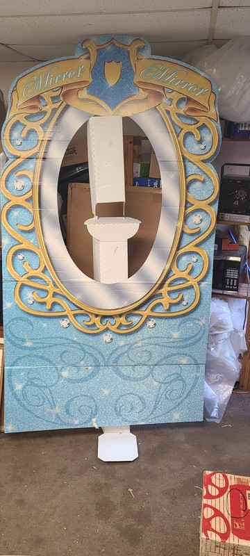 Vintage 83" Cardboard Girls Party Standee