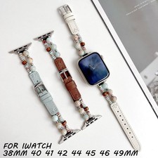 Natural Stone Bracelet Jewelry Bangle For Apple Watch Band 40mm 41 44 45 46 49mm