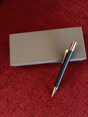 Patek Philippe Kugelschreiber & Graf von Faber-Castell + Etui, Ebenholz schwarz