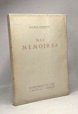 Mes mémoires | Maurice Wilmotte | Bon état