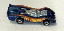 Mattel Hot Wheels Blackwall 1970 Jet Threat Flying Colors Blue Hong Kong