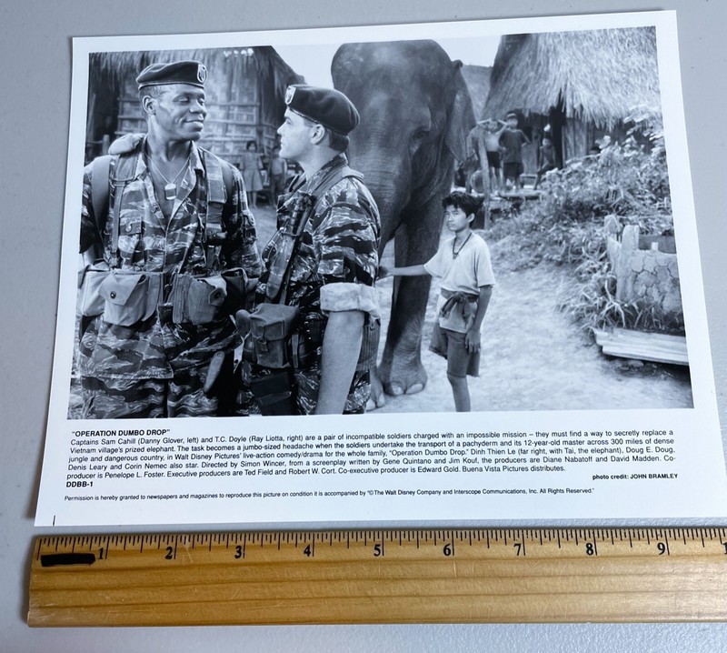Vintage Operation Dumbo Drop Promotional Lobby Card- Danny Glover, Ray Liotta!!!