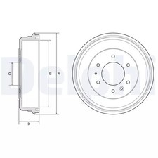 Tambour de frein Mazda BT50