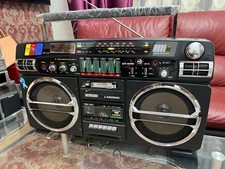 Lasonic TRC-931 Boombox Double Cassette Ghetto Blaster Near Mint Serviced