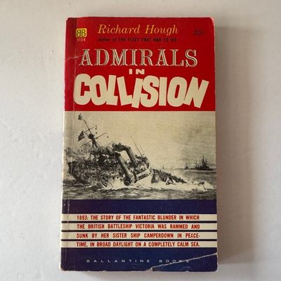 #ad #ad Admirals In Collision Richard Hough Ballantine 1961 Naval History Battleship $11.26