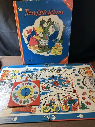 Vintage 1948 Three Little Kittens Board Game Milton Bradley Volume 3
