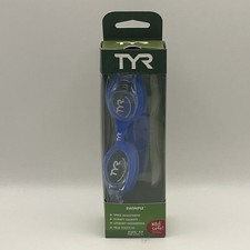 TYR Kids' Swimple Blue Swim Goggles For Ages 3 -10 Yrs