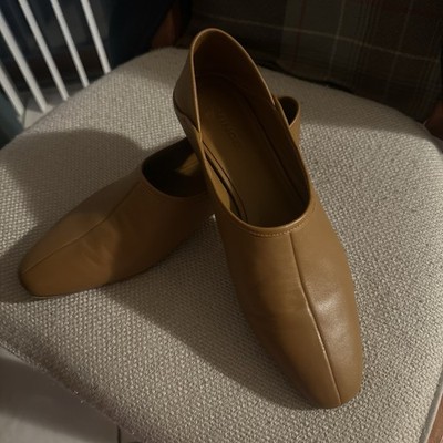 Vince. Branine Square Toe Slip On Soft Leather Loafers 8,5 Minimalist Classic