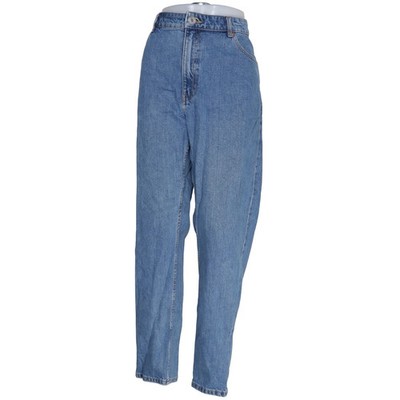 Lindex, Jeans, Größe: 48, Betty, Blau, Baumwolle, Einfarbig, Denim, Damen #fDe