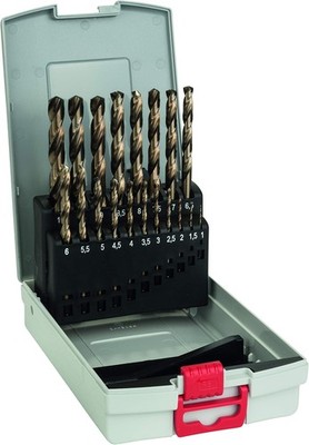 Bosch Professional 2608587014 19-Piece HSS-Cobalt ProBox Metal Drill Bit Set (fo