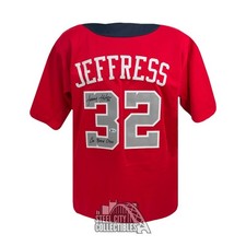 Jeremy Jeffress Go Brew Crew Autographed NL All Star Custom Red Jersey - BAS