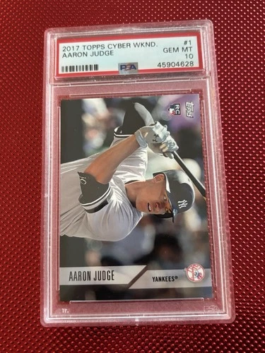2017 Topps Cyber Weekend Aaron Judge Rookie #1 Serial Numbered Yankees PSA 10