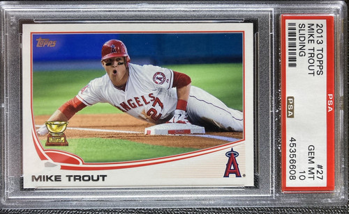 2013 topps MIKE TROUT #27 PSA 10 GEM MINT - BEAUTIFUL CARD !!!