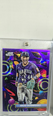 Topps Cosmic Chrome Purple /150 Refractor Julio Rodriguez #95