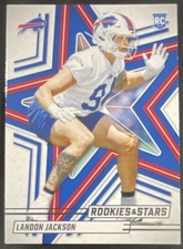 Panini Landon Jackson #153 Buffalo Bills 2025 NFL Rookie Football Trading Card