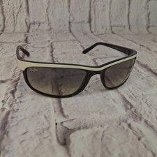 Ray-Ban RB2027 Predator 2 Black With White Trim Sunglasses 62mm Made In Italy