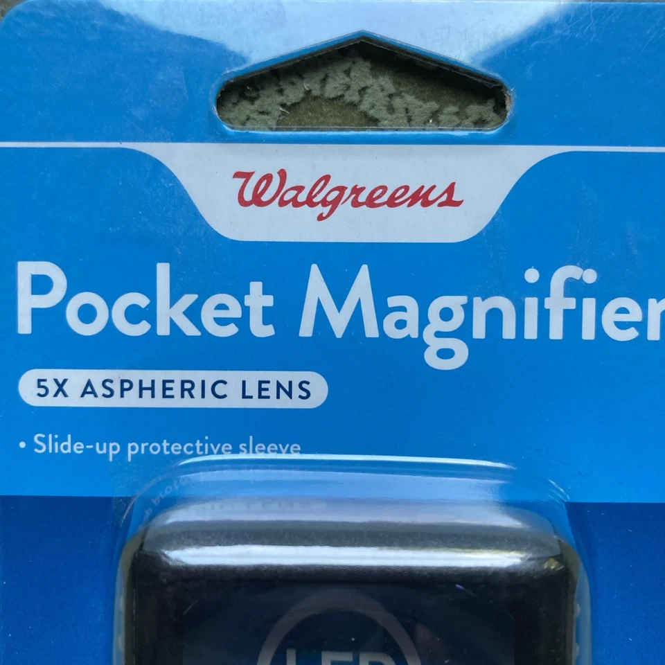Walgreens Pocket 5X Lupa LED Con Funda, Funciona con Pilas Foto 2 de 4