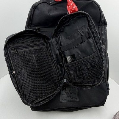 True Religion Commuter Backpack Black Laptop Travel Bag Bonus Tech