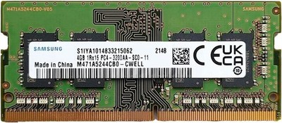 Samsung 4GB (1 x 4GB) Laptop Memory RAM SODIMM PC4-25600 DDR4 3200