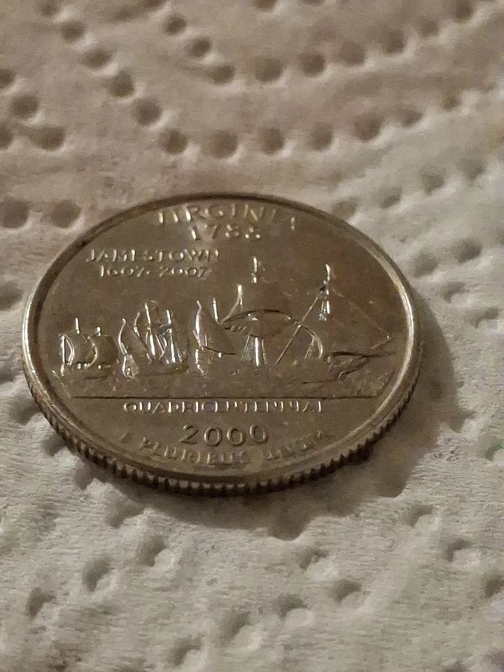 2000 p Virginia Quarter, DDR, Proof, Vintage Coin.. - Image 3 of 4