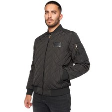 Glorious Gangsta Mens Moritzio Quilted Bomber Jacket  BG1614
