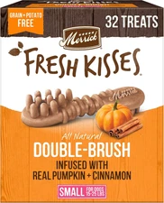 Merrick Fresh Kisses Natural Dental Chews, Treats Infused with Pumpkin and Cinna