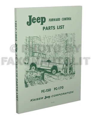 JEEP, FAXON AUTO LITERATURE Jeep FC 150 170 Parts Book 1957 1958 1959 1960 1961 1962 1963 1964 Part Catalog