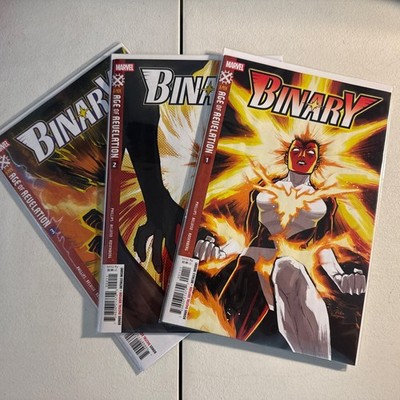 Binary #1-3 (Age of Revelation AOR Marvel Comics 2025) Complete Set Cover A
