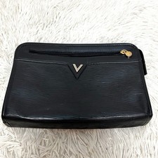 Valentino Black Leather Clutch