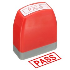 Pass Notice Stamp, Office Stamp Pre Inked Stamp, Red