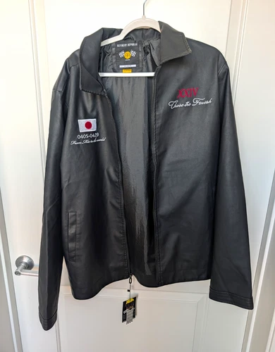 Refinery Republic Men's XL Racing Jacket Japan Ise Circuit Speedway Black NWT - product listing photo