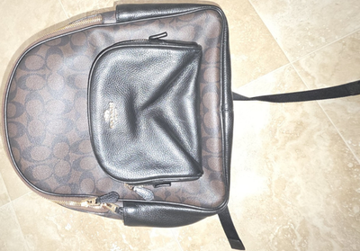 alpha contrast leather backpack Alpha Backpack