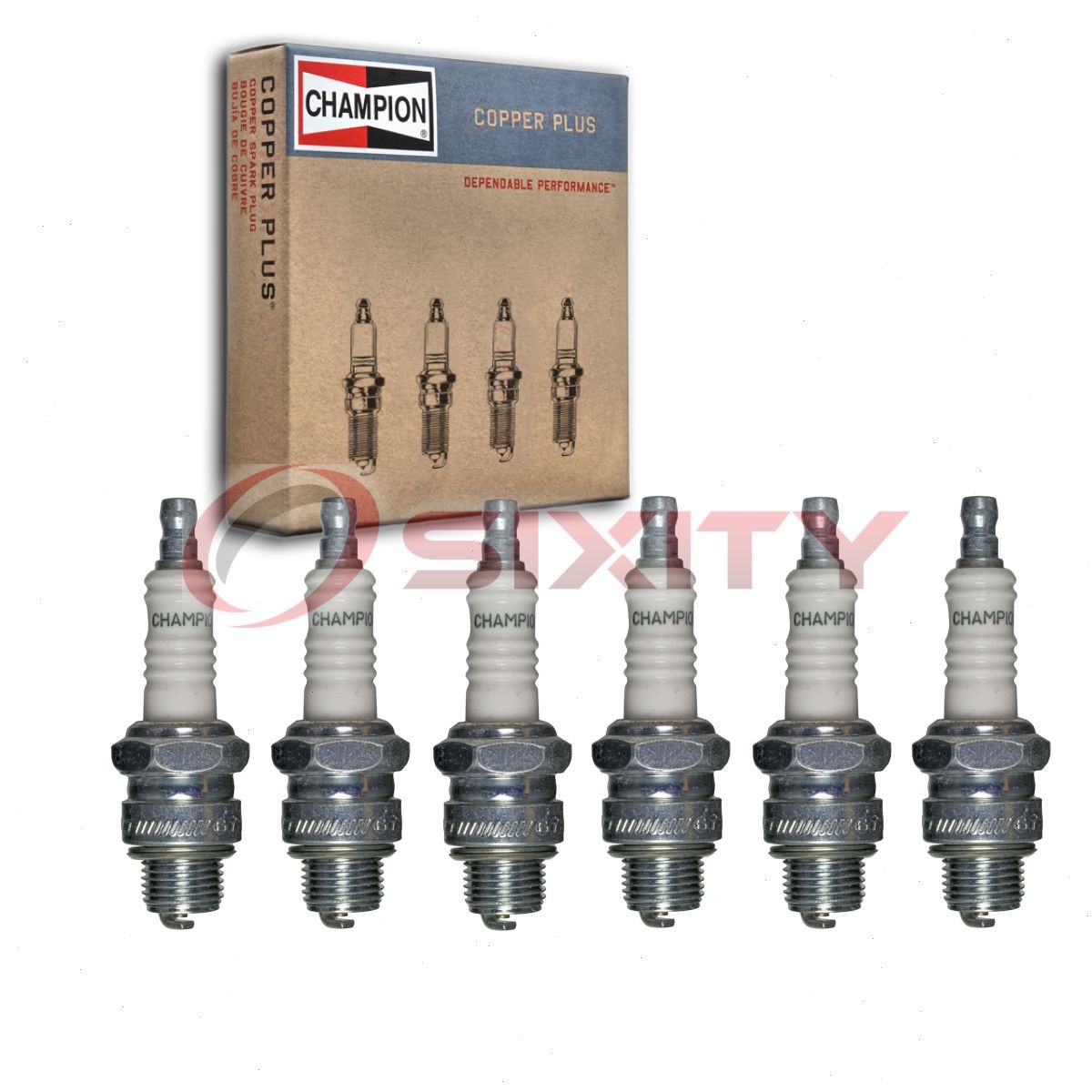 6 pc Champion Copper Plus Spark Plugs for 1950-1954 Ford Country Squire 3.5L nk