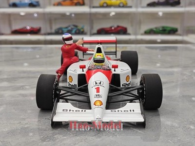 minichamps 1/18 McLaren Honda MP4/6 1991 Senna F1 Car Metal