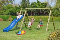 Schaukel Doppelschaukel Premium 4.2 Holzschaukel Schaukelgestell Kinderschaukel