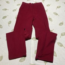 80's Vintage Carson Pixie Scott Red Straight Leg Tapered Pants.  S