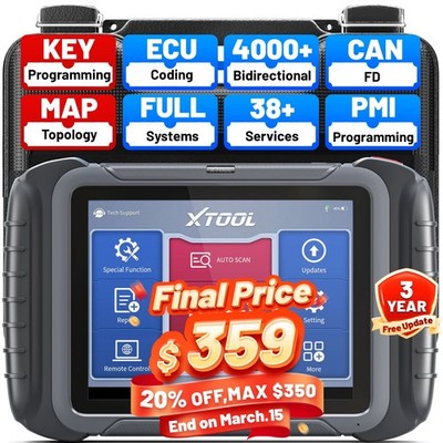XTOOL D8 Auto Bidirectional Scanner Full System Diagnostic ECU Coding Topology