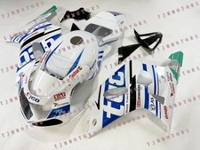 For GSXR600/750 01-03 White Blue ABS Injection Bodywork Fairing Kit & Tank Cover