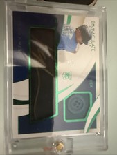 Kyle Lewis Rookie Card Immaculate Collection 1/5 patch button auto. rookie card picture