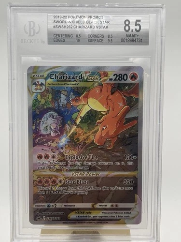Pokémon TCG Charizard VSTAR SWSH262 Holo Black Star Promo BGS 8.5