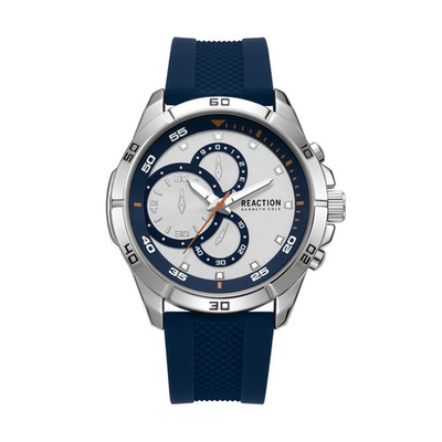 #ad Kenneth Cole Reaction Men#x27;s Analog Watch With Silicone Strap KRWGM217002 $34.95