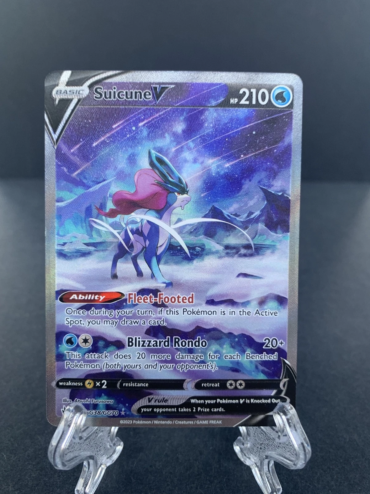 Suicune V - Crown Zenith Galarian Gallery #GG38 Price & Value