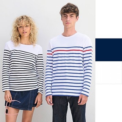 SOL'S Women's Long Sleeve Striped T-Shirt Matelot 03100 Damen T-Shirt NEU