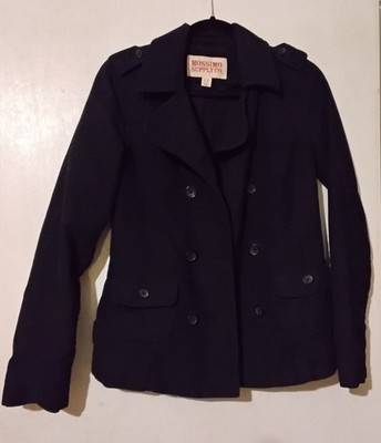 Mossimo Waist Length Corduroy Peacoat Y2k Vintage Blk Small